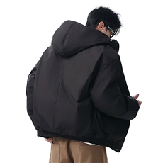 棉服男冬季新款港风宽松连帽棉衣MF9006-P90，男装棉衣，星座214-3