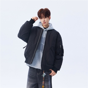 2025新款高品质冬季连帽加绒加厚百搭棉衣棉服外套MY8923-P95,西装马甲外套搭配针织衫长裙图片