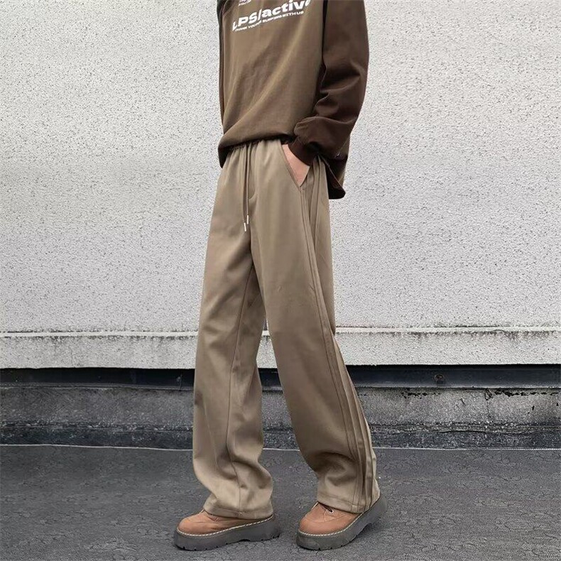 美式直筒裤男春季宽松阔腿运动长裤子星空尼休闲卫裤K6034-P48,男装休闲裤,星座412-2