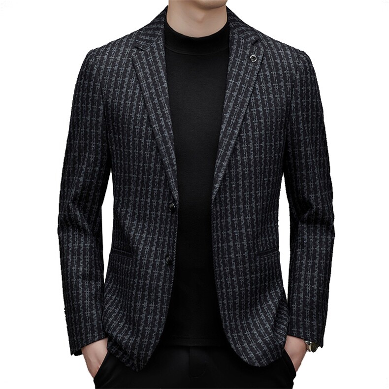 DJA628钱塘2020-3秋冬季新款商务休闲百搭合身中年男士西服P170,男装西服,钱塘207-3