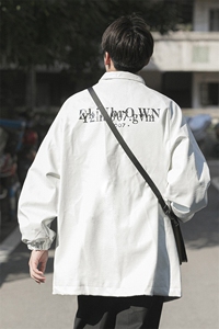 1CityBoy中性休闲宽松潮流大码M-5XL皮夹克外套男JK7570P85控128图片