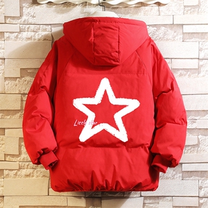 控128加绒面包服男大码羊羔毛衣男MY16286-P100图片