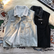 MJ223J-p68-限价98M-5XL抖音情侣棉马甲加绒大码羊羔毛cityboy，女装马甲，星座116