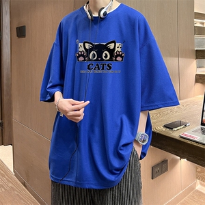 华夫格t恤男短袖男大码五分袖 大皂风 HT73389-P22图片