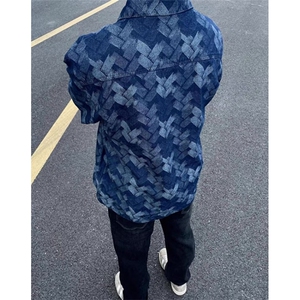 水洗牛仔外套男女秋季新款美式潮牌痞帅宽松工装夹克 JC06图片