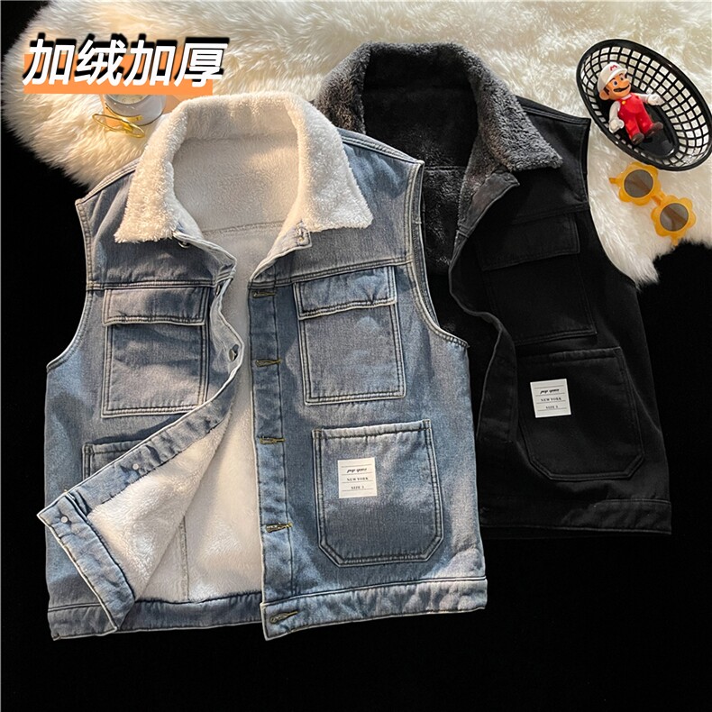 MJ215J-p68-限价98M-5XL抖音情侣棉马甲男外穿大码羊羔毛cityboy,女装马甲,星座116