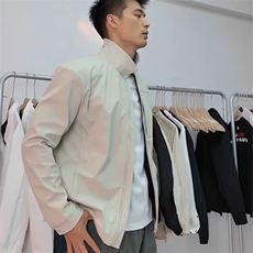 美式正肩行政夹克男秋季户外运动三防冲锋衣翻领潮牌教练硬挺外套，男装夹克，四季星座505