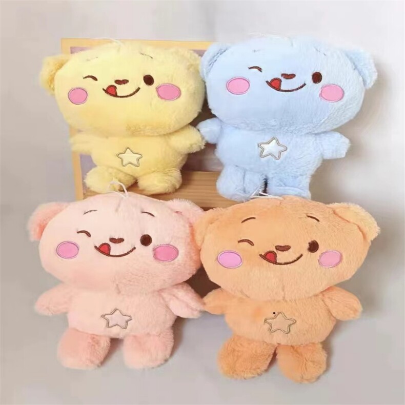 笑脸熊，小贺毛绒玩具
