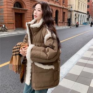 新款 毛毛拼接羽绒服 90绒 AD932-P335K488图片