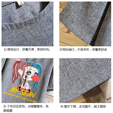 风复古亚麻短袖男棉麻t恤男半袖砖墙挂拍ZT71298-P35，男装T恤，电商A040A