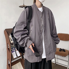 美式复古飞行员棒球服外套男秋季新款潮牌情侣夹克上衣J8723-p68，男装夹克，星座1008