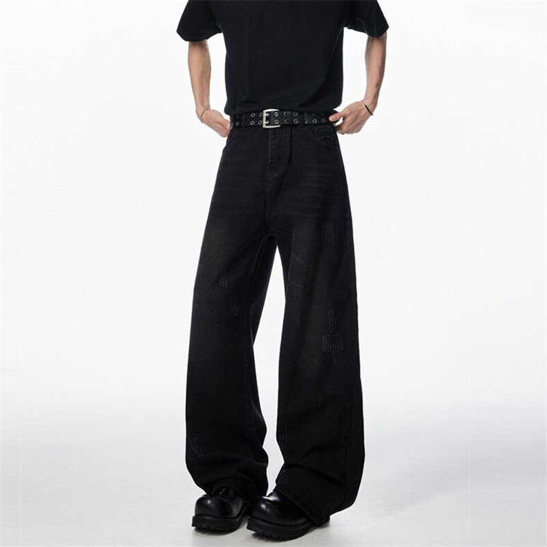 现货~~春季新款水洗宽松直筒牛仔裤8BK530-P55控7，男装牛仔裤，星座515