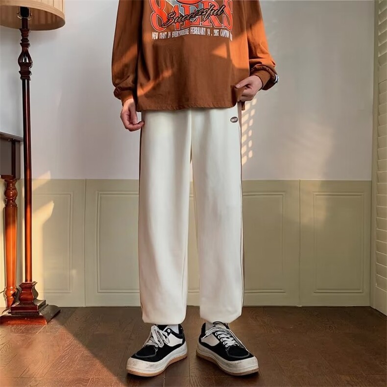 春秋高街ins宽松直筒休闲裤男新款港风潮牌运动长裤K4454-P33,男装休闲裤,星座512-2