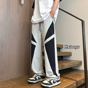 XZ616夏季薄款速干裤撞色拼接设计感长裤TY1005M-5XL特P35控68