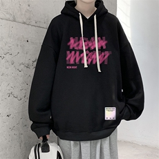 纯棉连帽卫衣男大码运动帽衫宽松薄WY2321-P35加绒款-P40，男装卫衣，电商A040