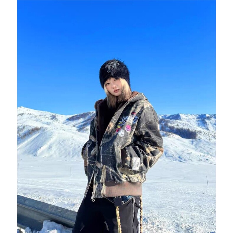 1506A/GJ640/P153山雕复古加绒加厚夹克外套潮，男装夹克，星座1506A