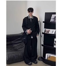 【有货】DJK288-特P88假两件西装外套男生品质拼接复古时尚上衣潮，男装夹克，星座603-2