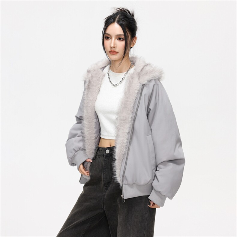2025日系冬季大毛领保暖防风棉衣派克服外套男女同款XY2524-P85,男装棉衣,星座717