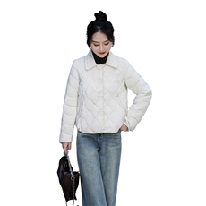 【现货】短款羽绒服女2024冬季新款时尚洋气减龄轻薄外套90白鸭绒，女装羽绒服，仟媚宠