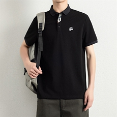 无影墙夏季短袖男刺绣翻领POLO衫T恤宽松休闲半袖上衣YD3101-P40，男装Polo衫，星座310B-3
