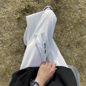 休闲裤男春夏季潮牌oversize高街直筒裤设计感痞帅长裤 K6629-P30图片