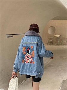 羽绒真毛领派克图片