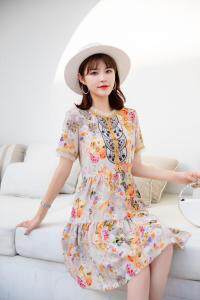 夏装新款、现货、韩版潮流时尚连衣裙M一XXL，女装连衣裙，拉思维加丝