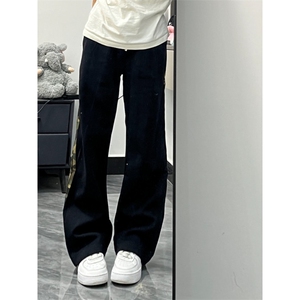 【有货】三条杠裤子男款设计感垂感条纹卫裤WK697LL-特P55图片