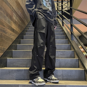 潮流百搭休闲裤男直筒宽松加绒加厚休闲裤 K730-加绒特批45图片