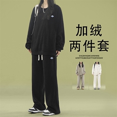 加绒加厚卫衣运动套装休闲两件套潮TZ812常规特批98加绒特批118，男装卫衣，星座718