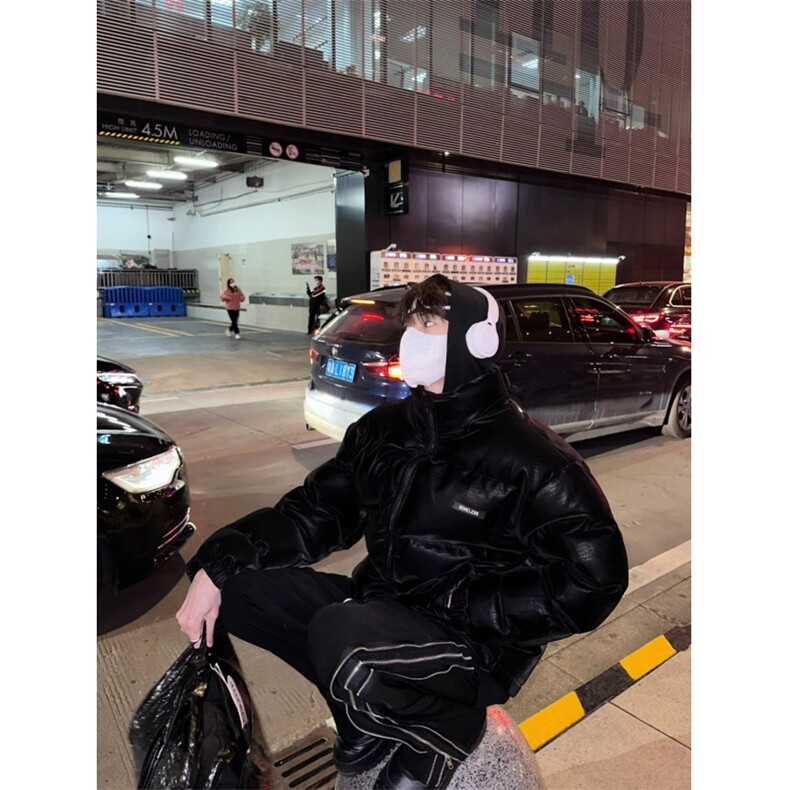 美式冬季棉服男潮牌美式宽松加厚情侣学生面包服防寒外套男女,男装棉衣,星座506A