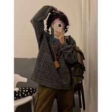 复古美式撞色条纹摇粒绒立领拉链卫衣外套男女23秋冬，男装卫衣，星座716-2