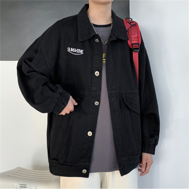 新款男女同款刺绣宽松韩版夹克上衣N982/P30,男装夹克,星座202