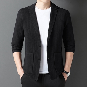 BSS193秋冬新款2023年男士长袖针织衫开衫休闲打底衫毛衣P140图片