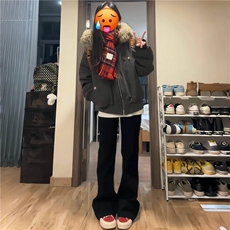 毛领座山雕夹克棉服2025新款加绒保暖连帽棉衣外套G881特P110网图，男装夹克，电商B245