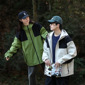 春秋款工装夹克学生机能外套女生户外登山服防风冲锋衣M8302-P83