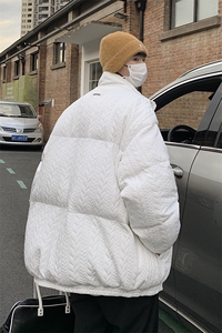 高品质面料直播 超保暖棉服外套宽松情侣棉衣 潮 G1040 P138男图片