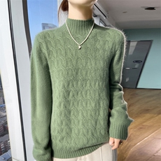 秋冬季新款毛衣女长袖显瘦时尚百搭针织上衣，女装针织衫/毛衣，贵皇网供仓