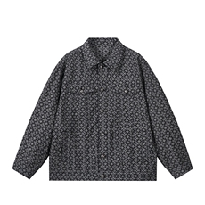 水洗牛仔外套男款春美式痞帅上衣服宽松休闲工装夹克JK1322-P75，男装工装外套，星座1103-3