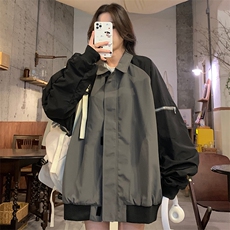 A136-P85美式复古街头飞行员夹克棒球服男女宽松小众百搭休闲，男装夹克，星座911