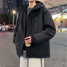 冬季男士冲锋衣棉衣加厚连帽防水棉服青年棉袄潮A266-MY6160-P65，男装夹克，电商A266