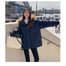【升级款】派克服工装羽绒棉服oversize面包服外套Y902-P110网图，男装棉衣，电商B245