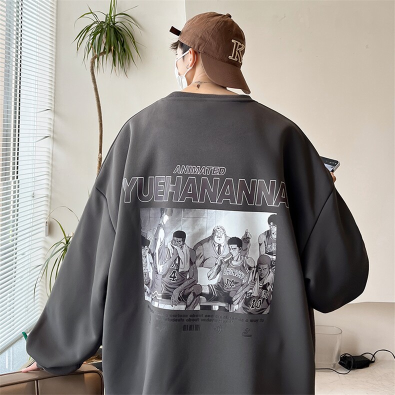抖音供货、复合重磅360克现货圆领卫衣宽松D223A-YL2312-特P28,男装卫衣,电商019-1