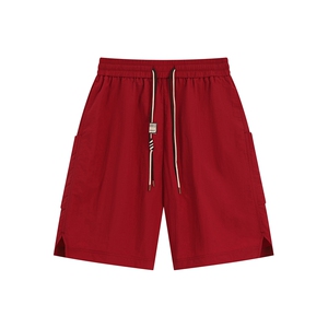夏季薄款开衩大口袋五分休闲短裤 DK059平铺 锦纶(S-2XL)TP22图片