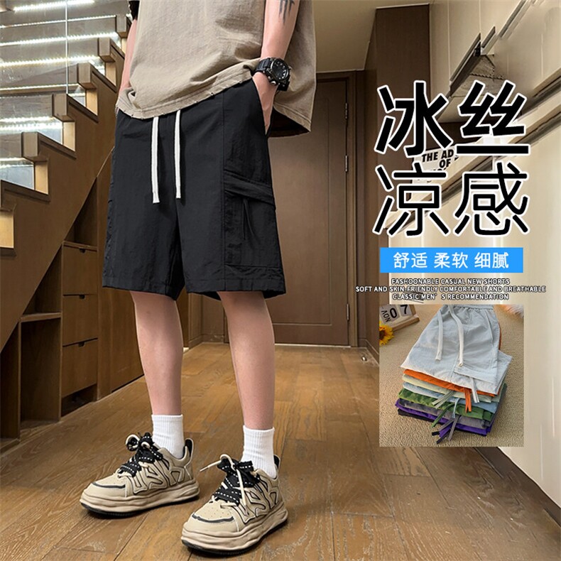 抖音品质短裤男夏季薄款男生宽松五分裤A146-GY252特p22量大优,男装牛仔裤,HDA146