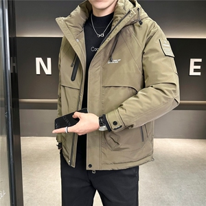 冬季新款羽绒服男装加厚高端美式工装轻薄冲锋衣外套图片
