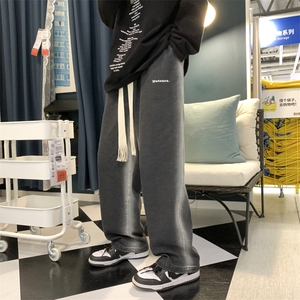 2024春新款 数据款 撞色喷绘宽松直筒阔腿牛仔裤 KZ06-55控79图片