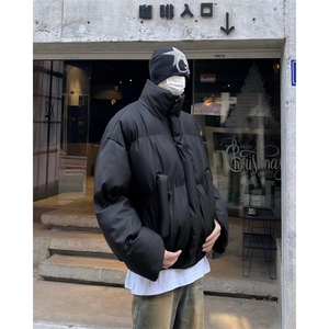 简约立领短款棉服外套男宽松冬季加厚休闲短款棉衣  Y8145 P90图片