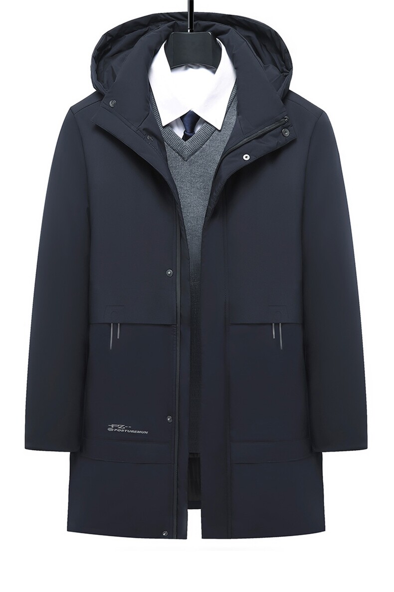 QX266钱塘2020-2中年男士冬季厚款新款商务休闲百搭羽绒服P205,男装羽绒服,钱塘207-2
