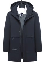 QX266钱塘2020-2中年男士冬季厚款新款商务休闲百搭羽绒服P205，男装羽绒服，钱塘207-2
